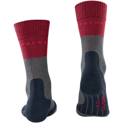 FALKE TK2 Trekkingsocken lightgrey/red 42-43