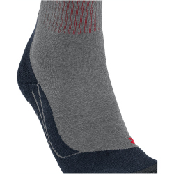 FALKE TK2 Trekkingsocken lightgrey/red 42-43
