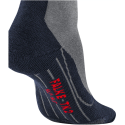 FALKE TK2 Trekkingsocken lightgrey/red 42-43