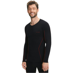 FALKE Warm langarm Funktionsshirt Herren black/fuego M