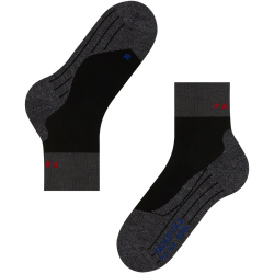 FALKE TK2 Short Cool Trekkingsocken Damen black 41-42