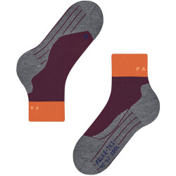 FALKE TK2 Short Cool Trekkingsocken Damen dark mauve 41-42