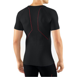FALKE Funktionsshirt kurzarm Warm Herren black/fuego XXL