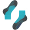 FALKE TK2 Short Cool Trekkingsocken Damen peacock blue 41-42