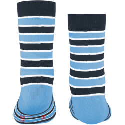 FALKE Simple Stripes Socken Kinder marine 39-42