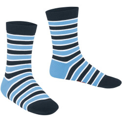 FALKE Simple Stripes Socken Kinder marine 39-42