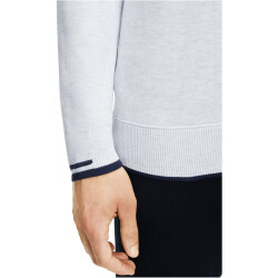 FALKE Strickpullover mit Zipöffnung Herren white melange M