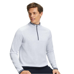 FALKE Strickpullover mit Zipöffnung Herren white melange M