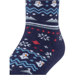 FALKE Winter Fair Isle Socken Kinder bluecollar 35-38