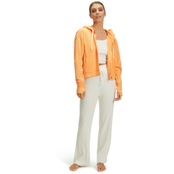 FALKE Yoga Kapuzenjacke Damen orangette XS