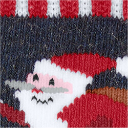 FALKE Skiing Santa Socken Kinder blue melange 39-42