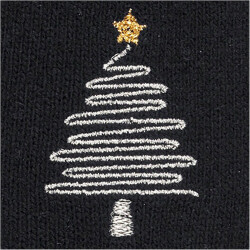 FALKE Cosy Wool Christmas Tree Socken Damen black 35-38