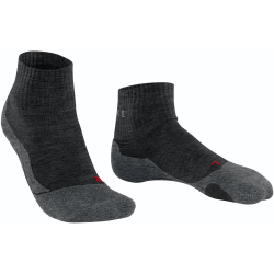 FALKE TK2 Explore Ankle Trekkingsocken Damen asphalt melange 35-36