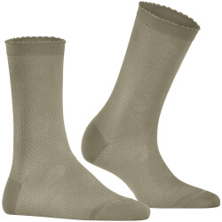 FALKE Grainy Dot Socken Damen pale khaki 39-42