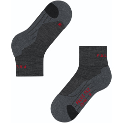 FALKE TK2 Explore Ankle Trekkingsocken asphalt melange 39-41