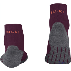FALKE TK5 Short Cool Wandersocken Damen dark mauve 41-42
