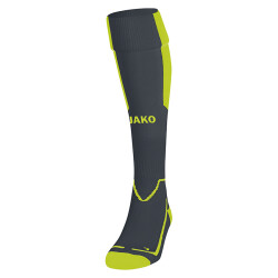 JAKO Lazio Stutzenstrümpfe anthrazit/lime 5 (43-46)