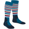 FALKE SK2 Stripe Skisocken Kinder petrol 23-26