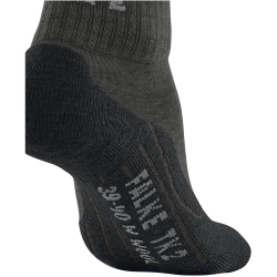 FALKE TK2 Wool Short Socken Damen smog 39-40