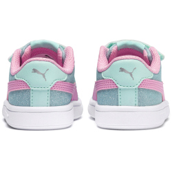 PUMA Smash v2 Glitz Glam Baby-Sneaker mit Klettverschluss