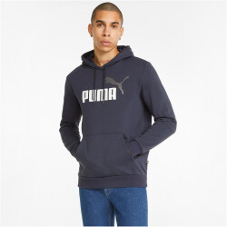 PUMA Ess+ Metallic 2 Col Big Logo Fleece-Hoodie Herren
