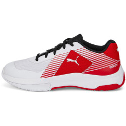 PUMA Varion Hallenschuhe Kinder PUMA white/PUMA black/high risk red 28
