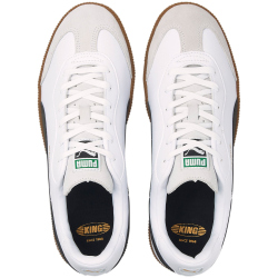 PUMA King 21 IT Fu&szlig;ball Hallenschuhe PUMA white/PUMA black/gum 39