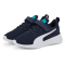 PUMA Flyer Runner PS Kinder Sneaker mit Klettverschluss peacoat/puma white/deep aqua 30