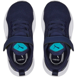 PUMA Flyer Runner Baby-Sneaker mit Klettverschluss peacoat/puma white/deep aqua 24