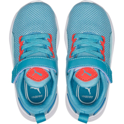 PUMA Flyer Runner Baby-Sneaker mit Klettverschluss dusty aqua/light aqua/salmon/puma white 23