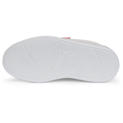 PUMA Courtflex v2 PS Kinder Sneaker mit Klettverschluss almond blossom/puma white 30