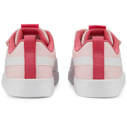 PUMA Courtflex v2 PS Kinder Sneaker mit Klettverschluss almond blossom/puma white 30