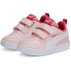 PUMA Courtflex v2 Baby-Sneaker mit Klettverschluss almond...