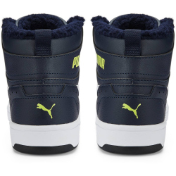 PUMA Rebound Joy Fell-Sneaker Kinder parisian night/puma white/light lime 38.5