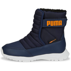 PUMA Nieve Boot Winterized AC PS Winterstiefel gef&uuml;ttert Kinder peacoat/vibrant orange 30