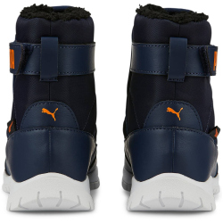 PUMA Nieve Boot Winterized AC PS Winterstiefel gef&uuml;ttert Kinder peacoat/vibrant orange 30