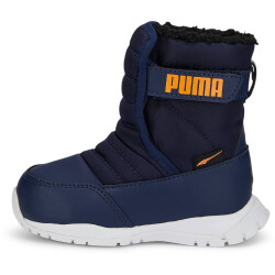 PUMA Nieve Boot Winterized AC Baby Boots Winterstiefel gefüttert peacoat/vibrant orange 23