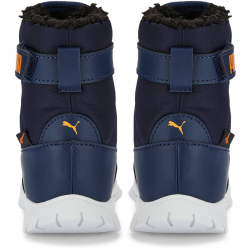 PUMA Nieve Boot Winterized AC Baby Boots Winterstiefel gef&uuml;ttert peacoat/vibrant orange 24