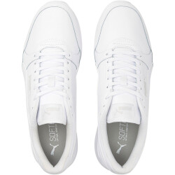 PUMA ST Runner v3 Leder Sneaker PUMA white/PUMA white/gray violet 45
