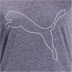 PUMA Performance Heather Cat Trainingsshirt Damen peacoat heather XS