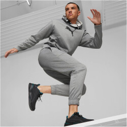 PUMA PWR Fleece Trainings-Hoodie Herren medium gray heather 3XL