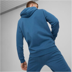 PUMA Ess+ Metallic 2 Col Big Logo Fleece-Hoodie Herren lake blue M