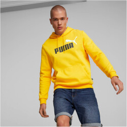 PUMA Ess+ Metallic 2 Col Big Logo Fleece-Hoodie Herren tangerine M