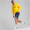 PUMA Ess+ Metallic 2 Col Big Logo Fleece-Hoodie Herren tangerine M