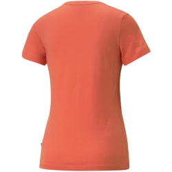 PUMA Essentials Logo T-Shirt Damen salmon S