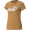 PUMA Essentials Logo T-Shirt Damen desert tan L