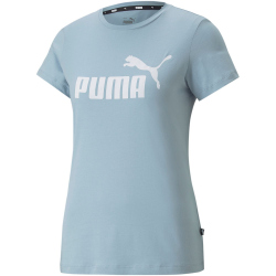 PUMA Essentials Logo T-Shirt Damen blue wash M