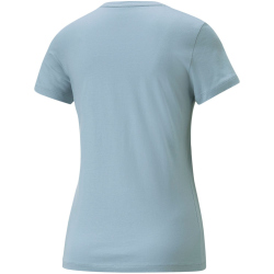 PUMA Essentials Logo T-Shirt Damen blue wash M