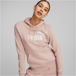 PUMA Essentials Logo Fleece Hoodie Damen rose quartz M