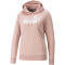 PUMA Essentials Logo Fleece Hoodie Damen rose quartz L